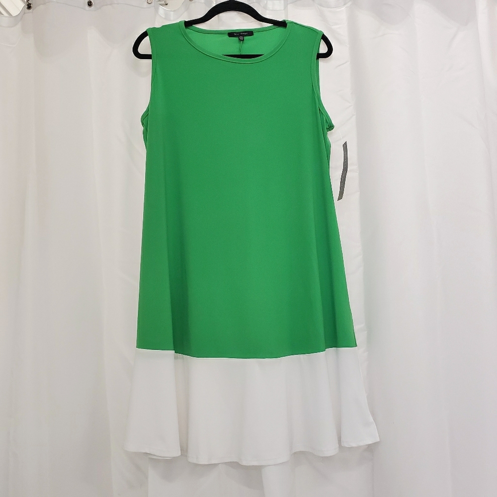 NEW Blu Sage Green Retro Sleeveless Dress